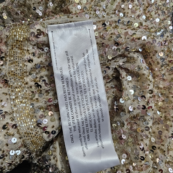 MAC DUGGAL size 8 Formal Long Sleeve Beaded Jumpsuit - Picture 5 of 6